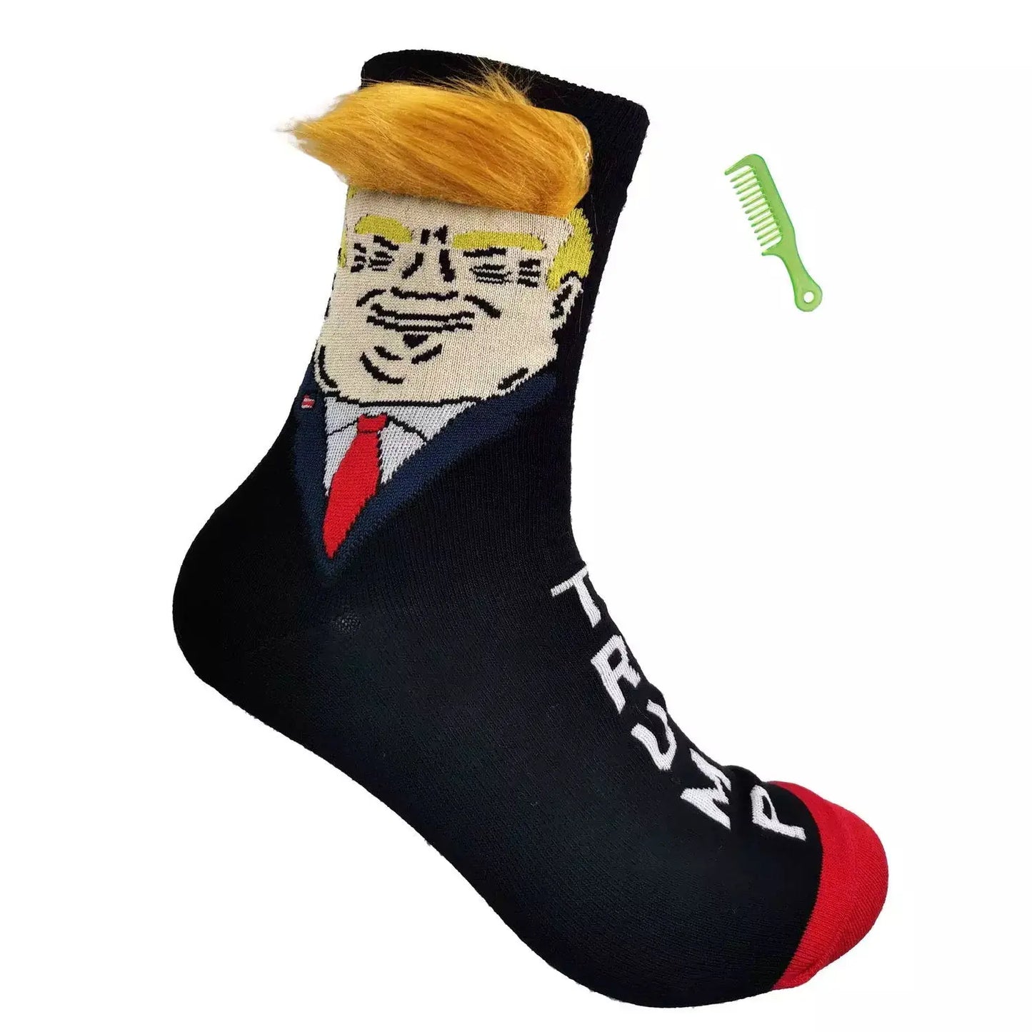 Funny Trump Unisex Socks Novelty Trump 2024 Stylish Hair Socks Perfect Trump Merchandise Gift