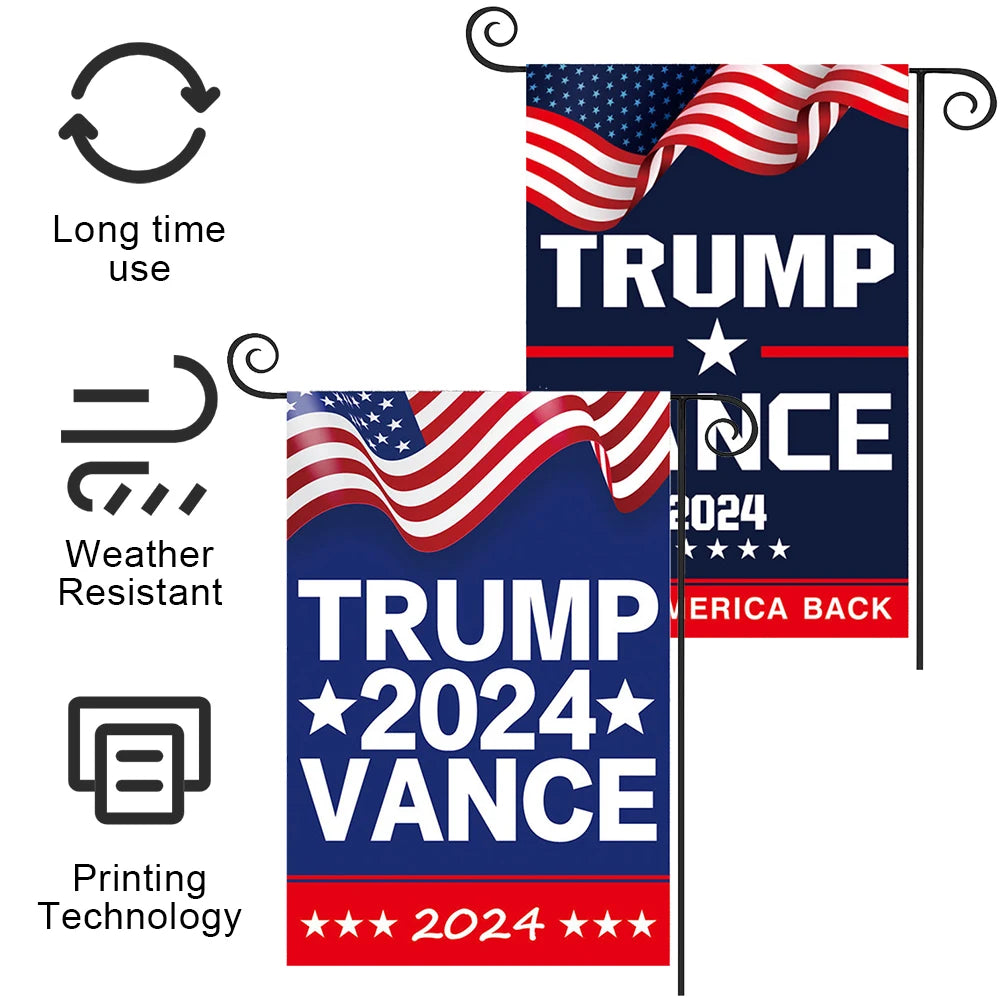 Trump Vance 2024 Flag Take American Back Donald for President USA Presidential Election Flags Indoor Outdoor Decoration Banner