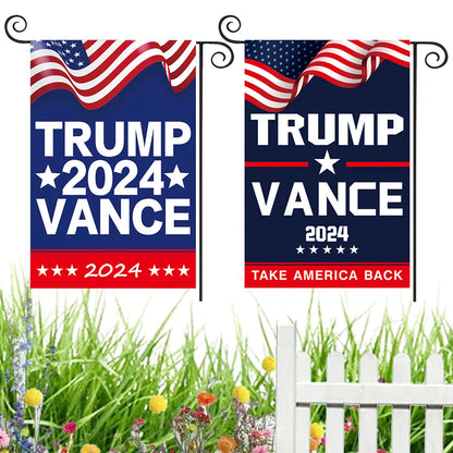 Trump Vance 2024 Flag Take American Back Donald for President USA Presidential Election Flags Indoor Outdoor Decoration Banner