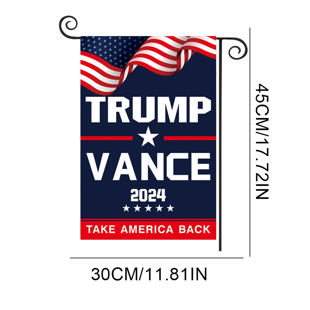 Trump Vance 2024 Flag Take American Back Donald for President USA Presidential Election Flags Indoor Outdoor Decoration Banner